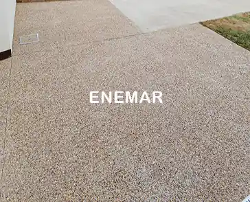 Suelo de hormigón desactivado